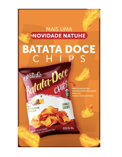 Petisco Doce - Chips De Batata Doce - 45G - Saudáveis.Shop