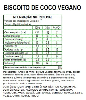 Biscoito de Côco 500g - Saudáveis.Shop